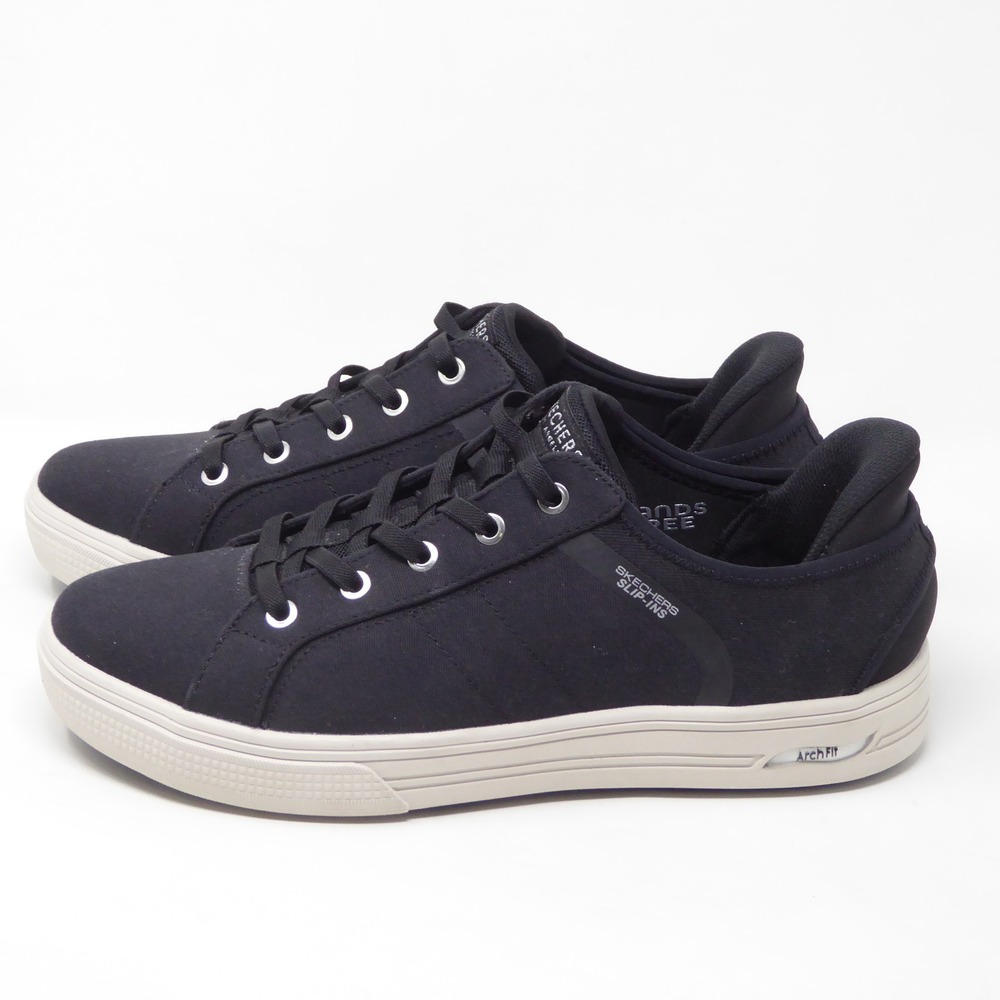 Skechers Arcade-Forever Cozy Sneakers Black Slip-ins Arch Fit Size Wide 9.5 - Picture 4 of 9